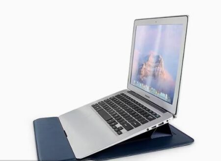 Foldable Notebook Cover Bag Leather Laptop Case Sleeve Laptop Holder Laptop Stand