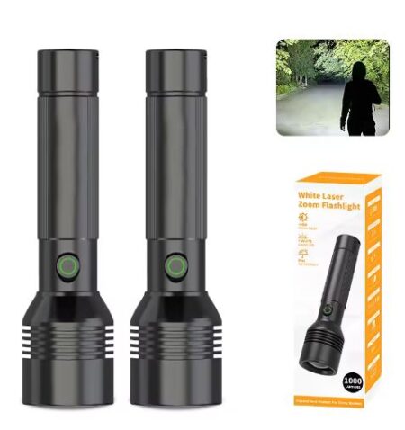 OEM Rechargeable Super Bright Waterproof LED Flashlight With Charging Indicator Light for Camping and Emergency