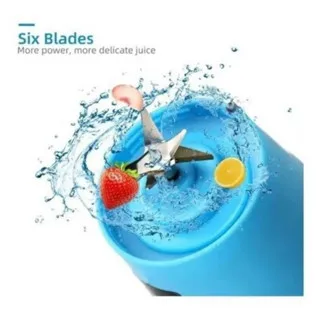 Mini Liquidificador 6 Lâminas Usb Portátil Recarregável - Image 4