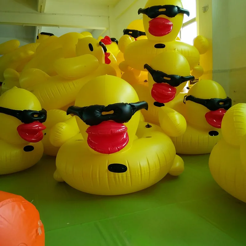New Design Yellow Duck Inflatable Pool Float Durable Eco-Friendly PVC Outdoor Park Beach Floating Sofa - Image 3