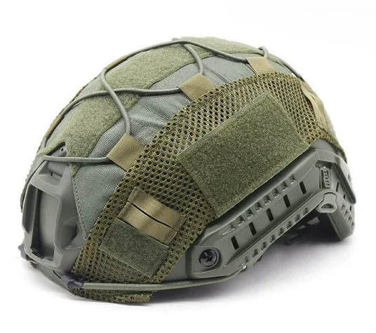 Tactical Gear Fast Tactical Camouflage Helmet Cover Cloth Helmet Accessories Oxford Fabric Sand Color Mesh Helmet Cover Pouch - Image 9