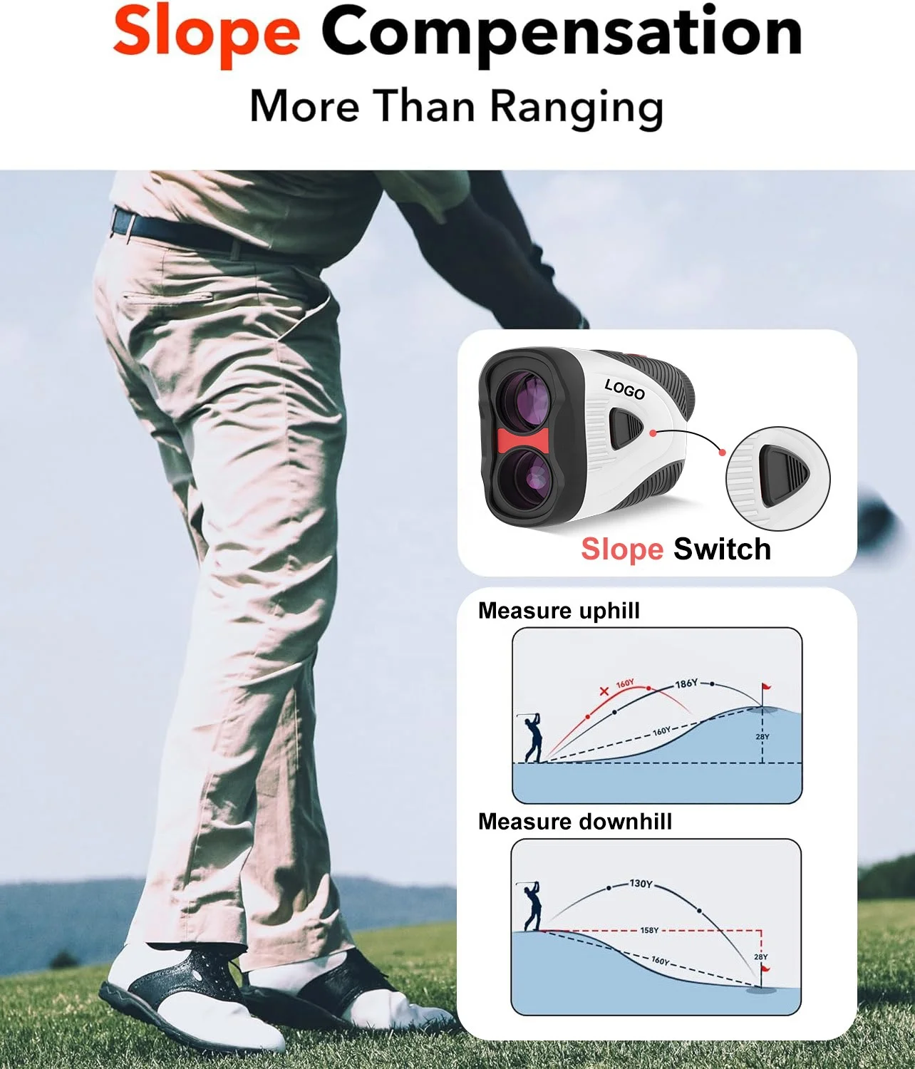 Wholesale High Quality Laser Rangefinder Golf Range Finder with Range Finder Golf Rangefinder for Golfers - Image 6