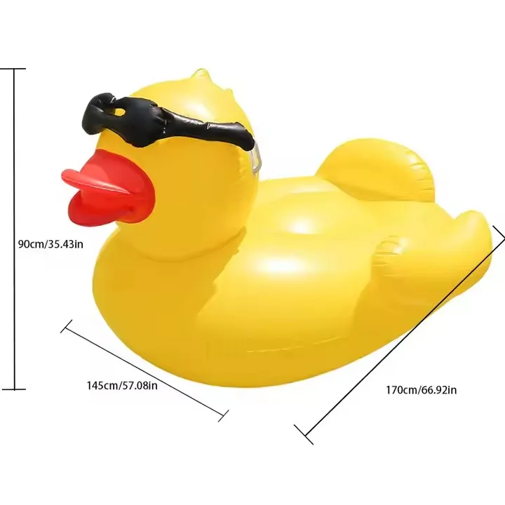 New Design Yellow Duck Inflatable Pool Float Durable Eco-Friendly PVC Outdoor Park Beach Floating Sofa - Image 5