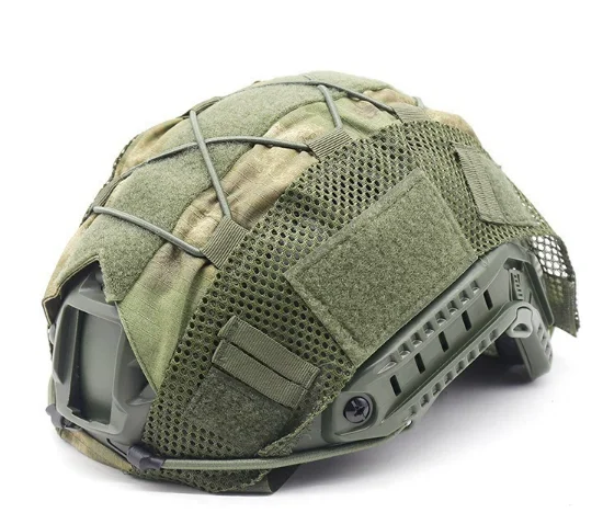 Tactical Gear Fast Tactical Camouflage Helmet Cover Cloth Helmet Accessories Oxford Fabric Sand Color Mesh Helmet Cover Pouch - Image 8