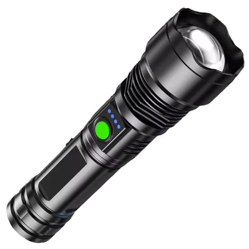 Strong Light LED Flashlight Outdoor Patrol & Night Fishing USB Charging Long Range Portable Handheld Lighting