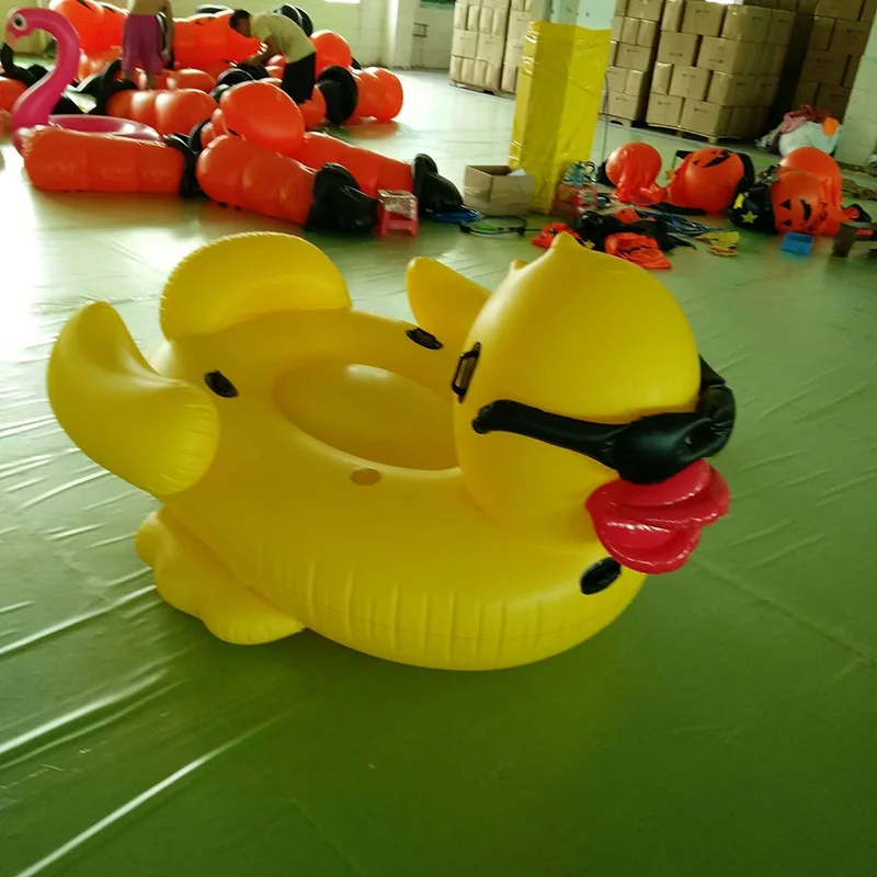 New Design Yellow Duck Inflatable Pool Float Durable Eco-Friendly PVC Outdoor Park Beach Floating Sofa - Image 2