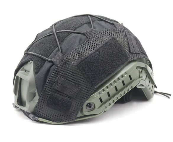Tactical Gear Fast Tactical Camouflage Helmet Cover Cloth Helmet Accessories Oxford Fabric Sand Color Mesh Helmet Cover Pouch - Image 10