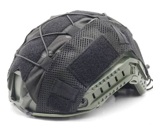 Tactical Gear Fast Tactical Camouflage Helmet Cover Cloth Helmet Accessories Oxford Fabric Sand Color Mesh Helmet Cover Pouch - Image 11