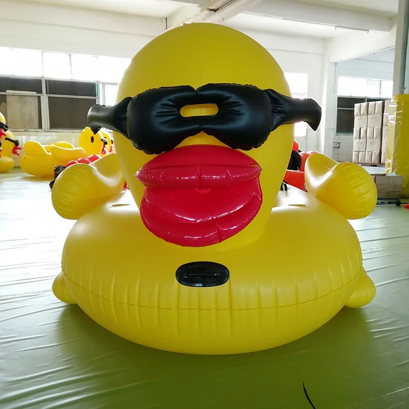 New Design Yellow Duck Inflatable Pool Float Durable Eco-Friendly PVC Outdoor Park Beach Floating Sofa - Image 4