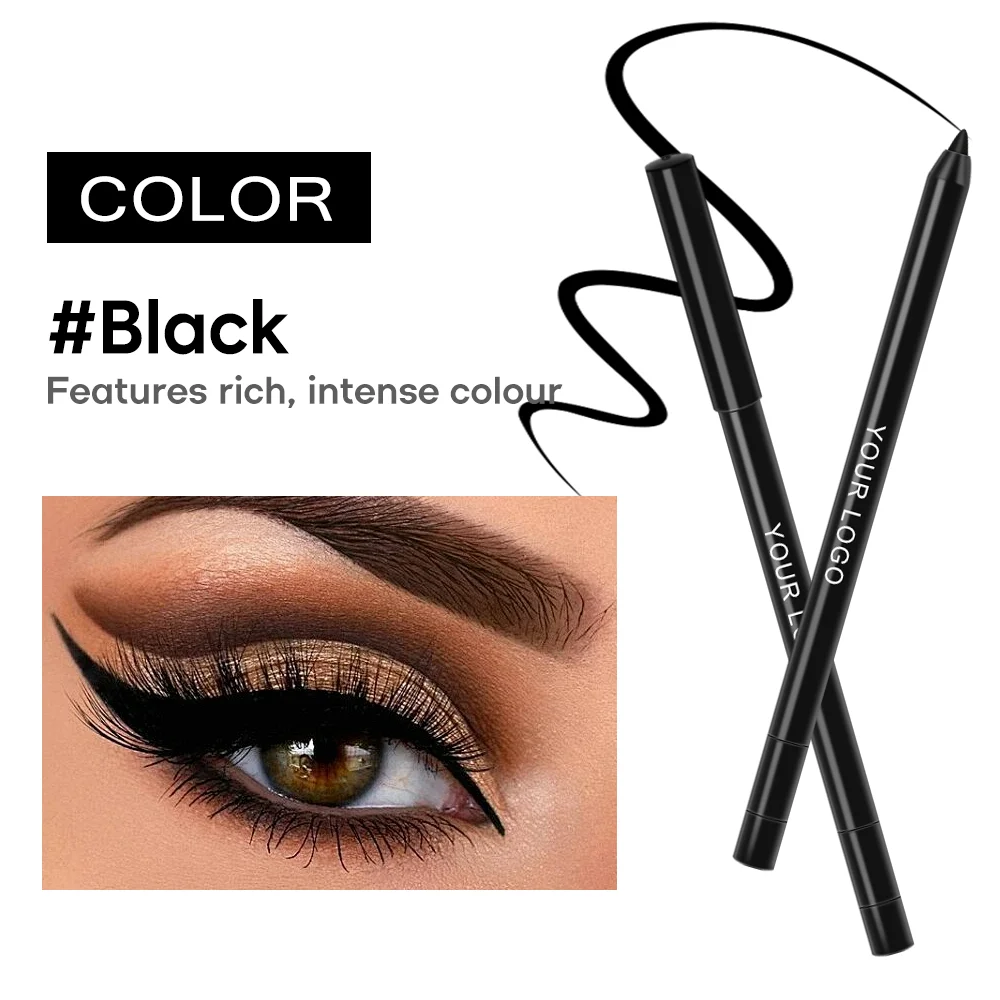 Sweat-proof Eye Liner Pencil Gel Eyeliner Pencil Private Label Eyeliner Waterproof Custom Gel Eyeliner with Built-in Sharpener - Image 4
