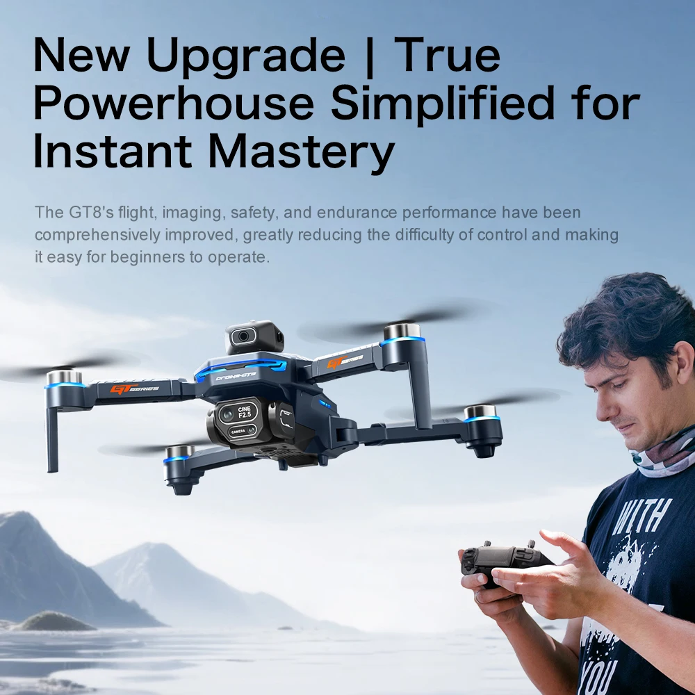 4.3-inch HD anti-jamming large-screen drone with custom flight path stabilization and gesture recognition for 4K photography - Image 6