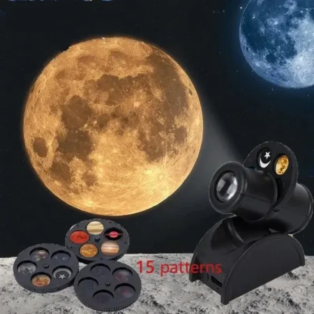 USB Moon Projection Lamp Planet Projector Replaceable LED Night Light Earth Constellation Background Atmosphere Wall Lamps