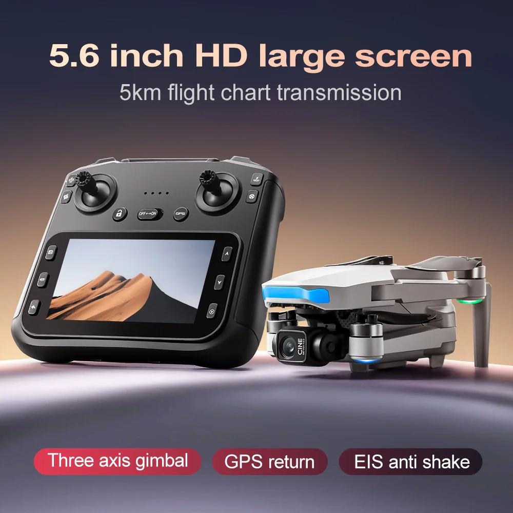 4.3-inch HD anti-jamming large-screen drone with custom flight path stabilization and gesture recognition for 4K photography - Image 4