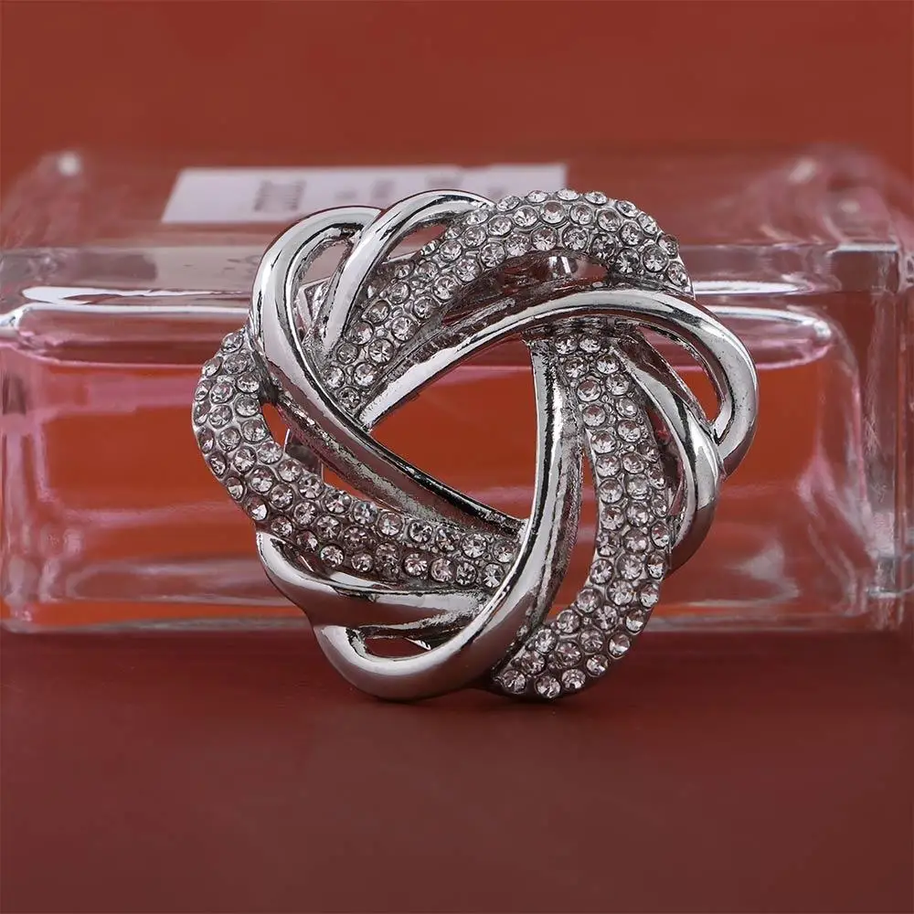 Gift Trendy Pearl Crystal Flower Fashion Jewelry Shawl Clip Scarf Ring Women Scarf Buckle Korean Style Brooch Pins - Image 5