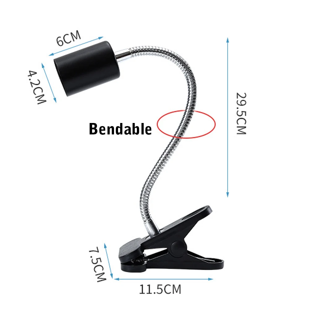 Reptile Heat Lamp UVA UVB Light Rotatable Basking Spot Light Simulated Sunlight For Turtle Lizard Clip-on Lamp Holder 25-75W - Image 2