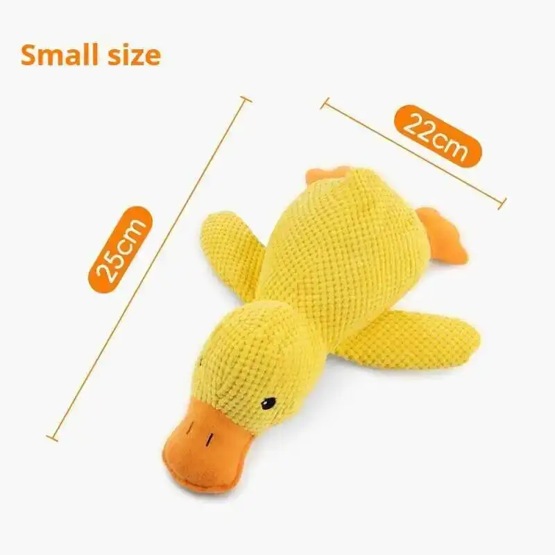 Pet Plush Toy Dog Calming Duck Companion Sleeping Duck Toys Chew Toy Durable Squeaky for Puppy Pet Teeth Cleaning Chew Pet Toy - Image 10