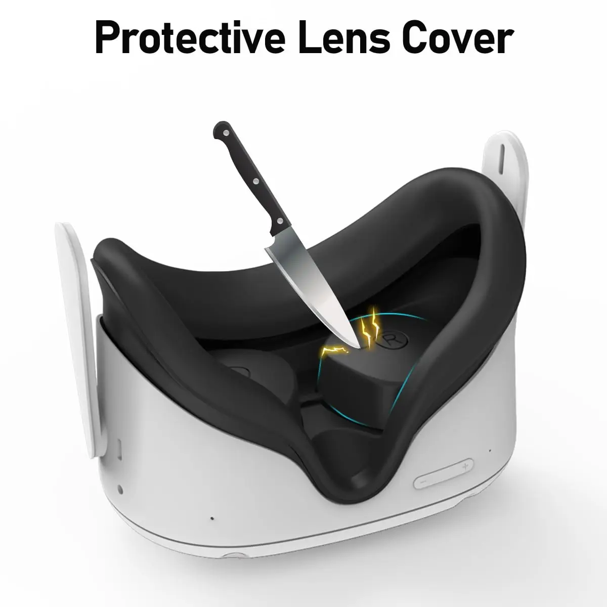 Face Pad Cover for Oculus Quest 2 with Lens Covers Protectors Washable VR Silicone Covers - Image 6