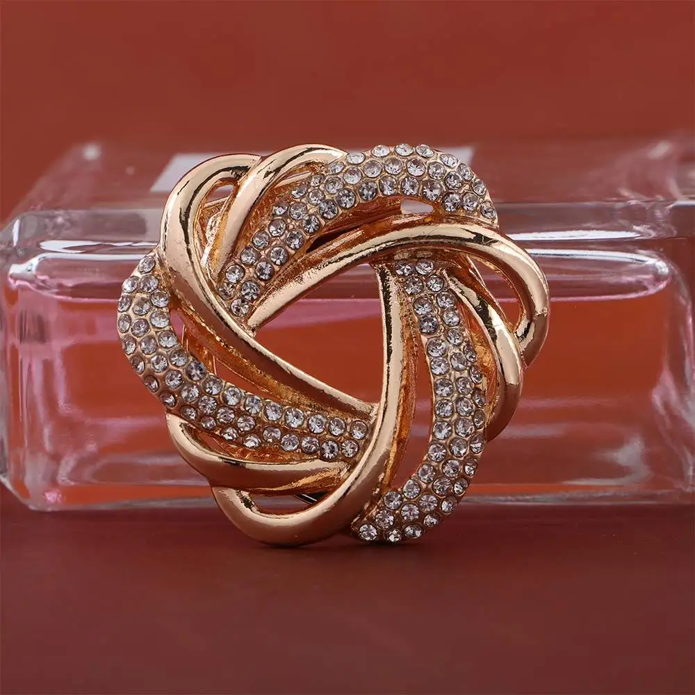 Gift Trendy Pearl Crystal Flower Fashion Jewelry Shawl Clip Scarf Ring Women Scarf Buckle Korean Style Brooch Pins - Image 4