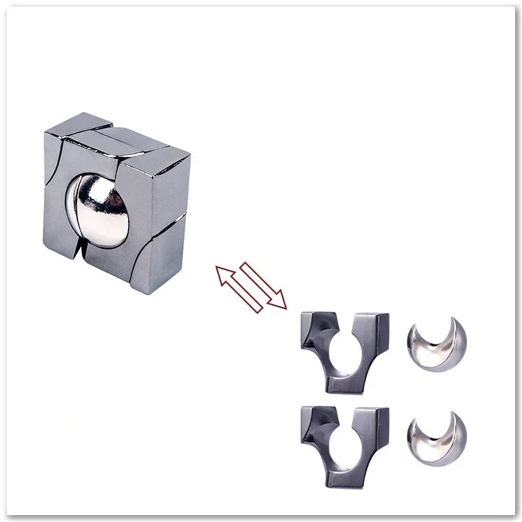 Creative Classic IQ Metal Brain Teaser Magic Baffling Puzzles Game Toys for Children Adults Funny Kids Gifts - Image 17