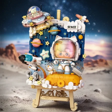 LOZ Space Series Astronaut 3D Painting Home Decor Creative Ornament Building Blocks Toys Educational Building Toys Birthday Gift
