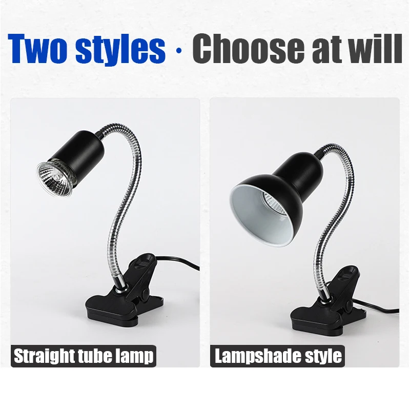 Reptile heating lamp holder UVA UVB Light Rotatable Basking Spot Light Simulated Sunlight For Turtle Lizard Dimmable 220-240V - Image 2
