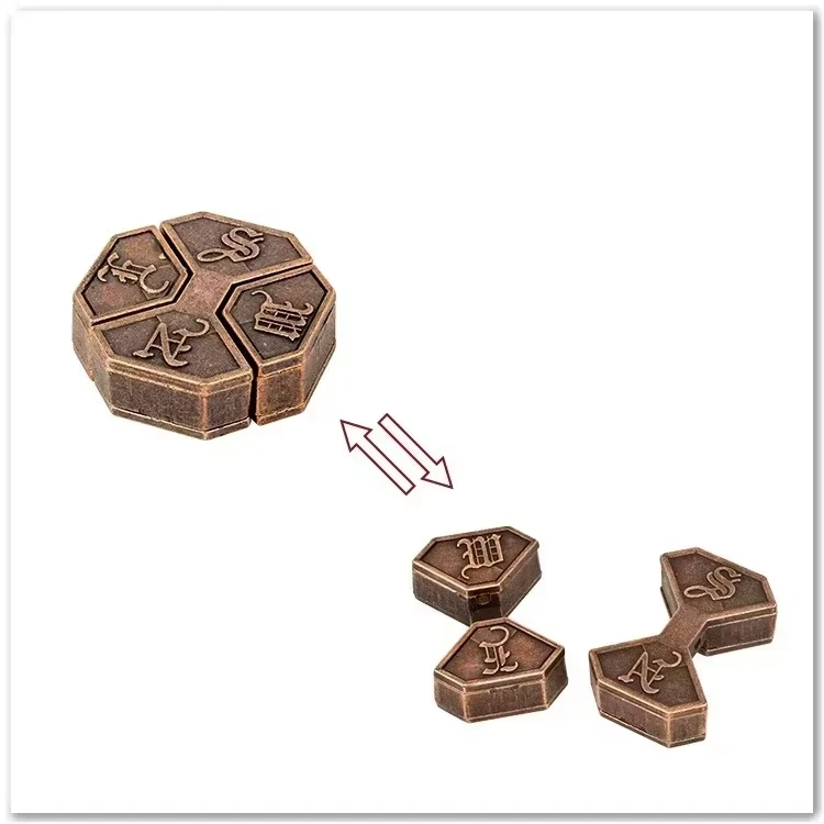Creative Classic IQ Metal Brain Teaser Magic Baffling Puzzles Game Toys for Children Adults Funny Kids Gifts - Image 20
