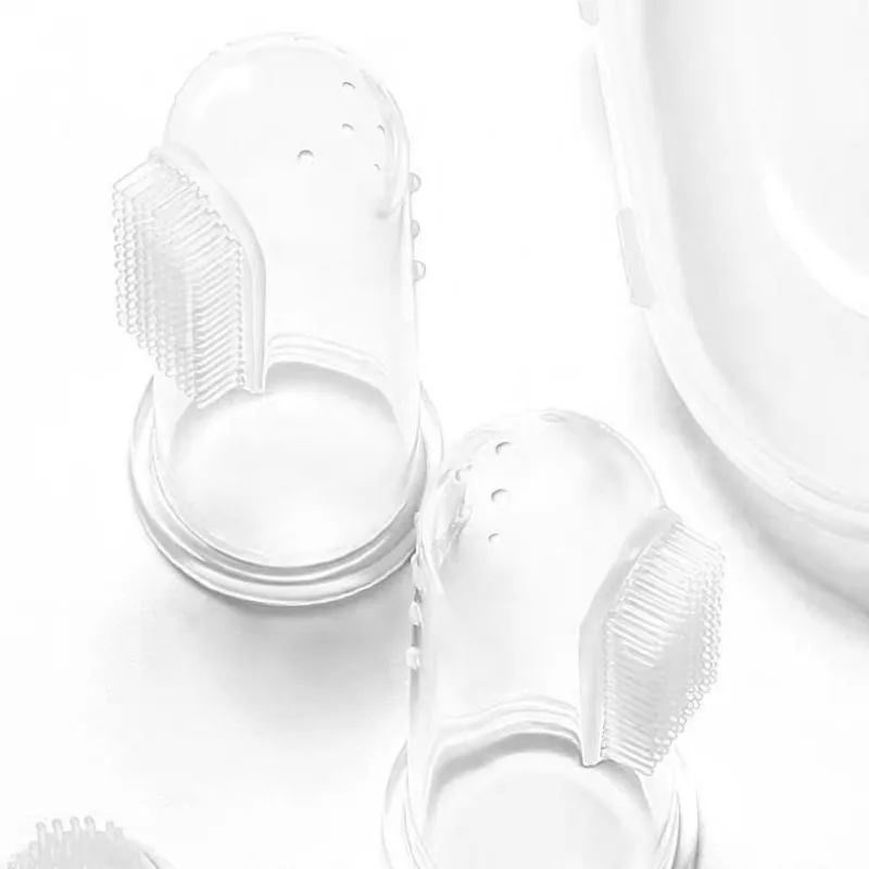 Silicone Soft Pet Finger Cuff Toothbrushes Dog Brush Bad Breath Tartar Teeth Care Tool Cat Cleaning Scrub Silicagel Pet Supplies - Image 3