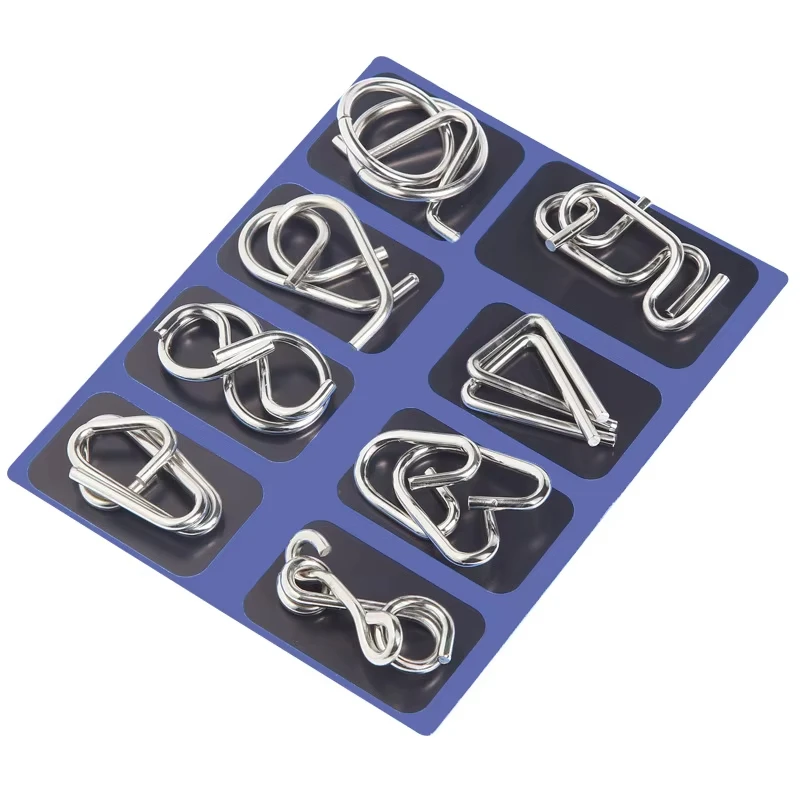 Creative Classic IQ Metal Brain Teaser Magic Baffling Puzzles Game Toys for Children Adults Funny Kids Gifts - Image 22