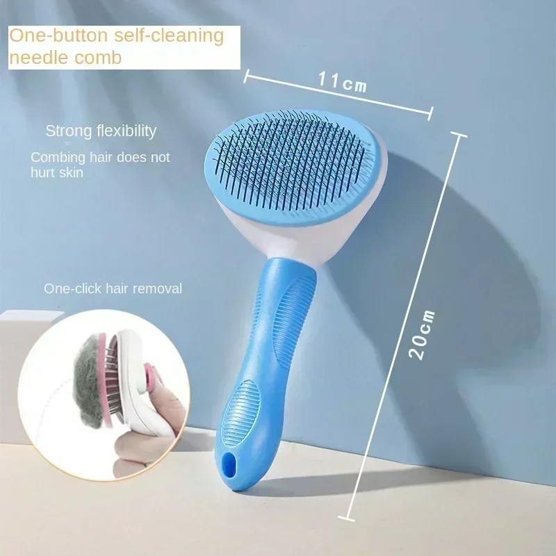 Stainless Steel Pet Hair Remover Brush for Dogs Cats Professional Deshedding Grooming Tool Home Pet Supplies Cat Dog Accessories - Image 8
