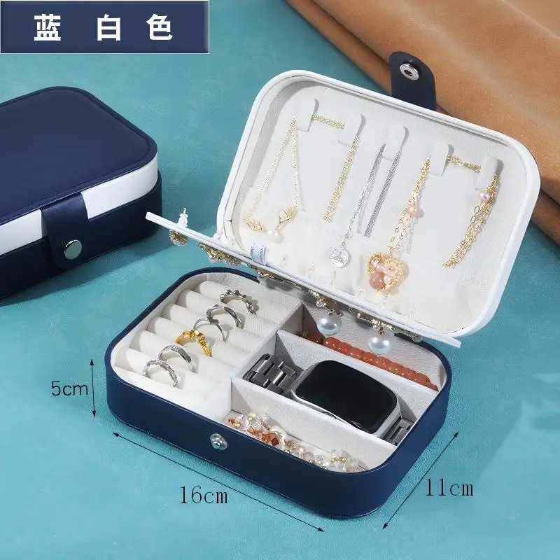 Leather Jewelry Box Organizer Jewelry Display Jewelry Boxes and Packaging Ring Box Suitable for Earrings and Rings - Image 8