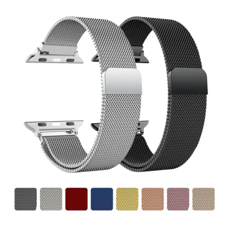 Milanese Strap For Apple Watch Ultra 2 3 49 46mm 42mm 44 40 45mm 41mm 38mm Bracelet For iWatch Series 11 10 9 3 6 5 SE 7 8 Strap