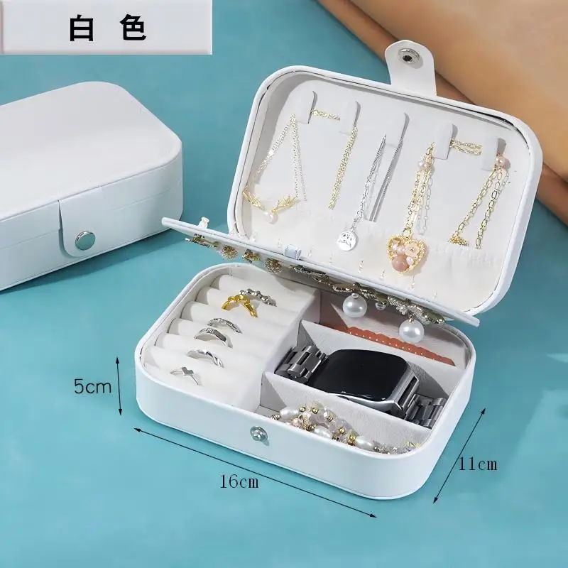 Leather Jewelry Box Organizer Jewelry Display Jewelry Boxes and Packaging Ring Box Suitable for Earrings and Rings - Image 12