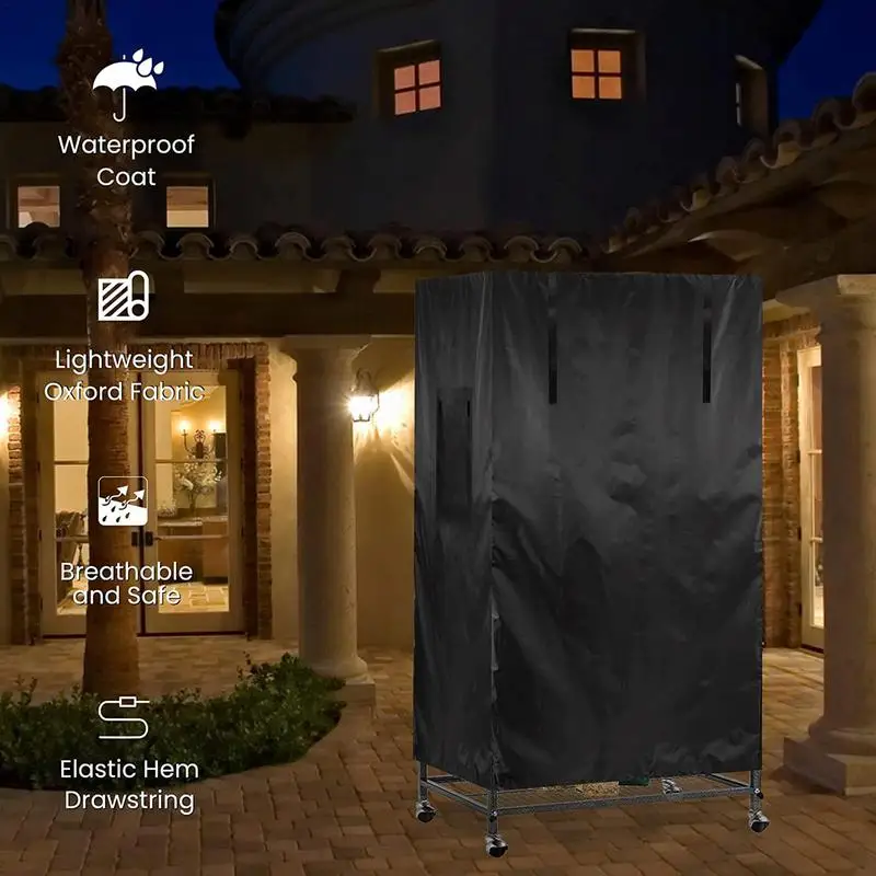 Universal Bird Cage Cover Outdoor Courtyard Breathable Parrot Cage Cover With Window Waterproof Shading Bird Protective Covers - Image 5