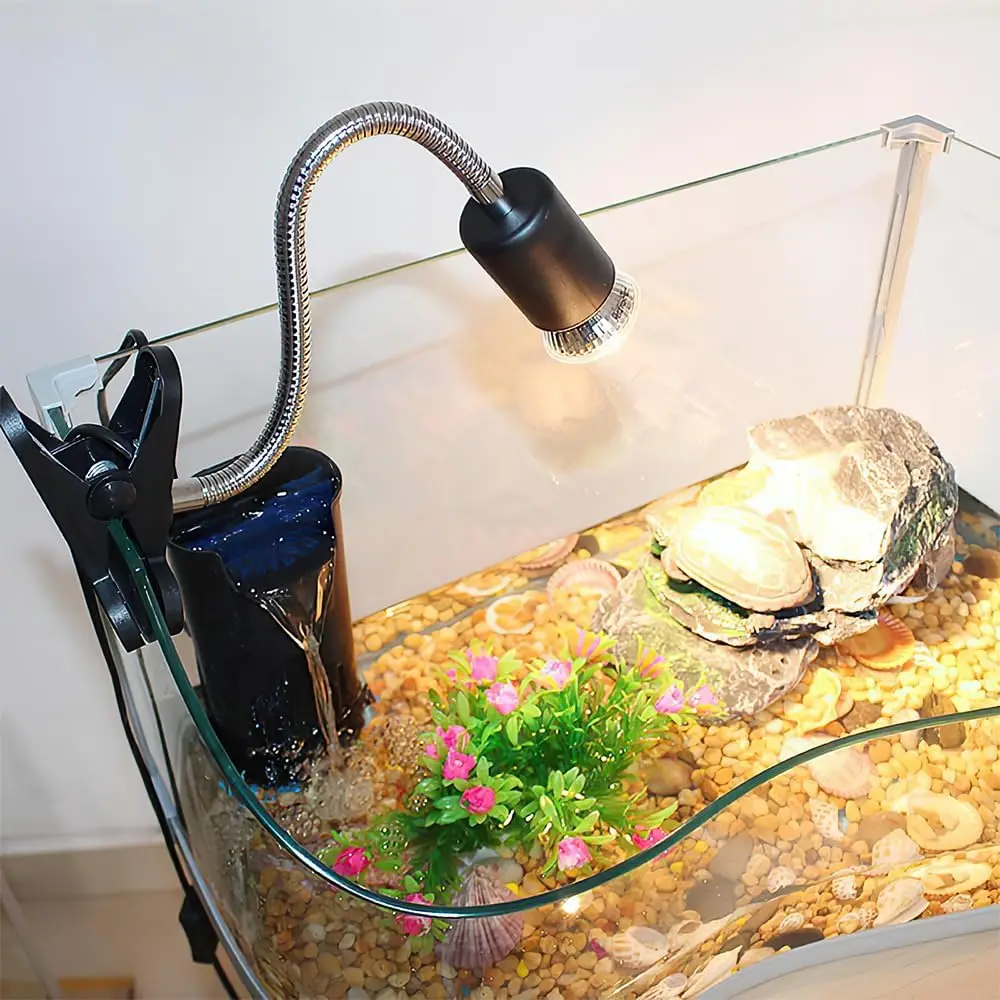 Reptile Heat Lamp UVA UVB Light Rotatable Basking Spot Light Simulated Sunlight For Turtle Lizard Clip-on Lamp Holder 25-75W - Image 6