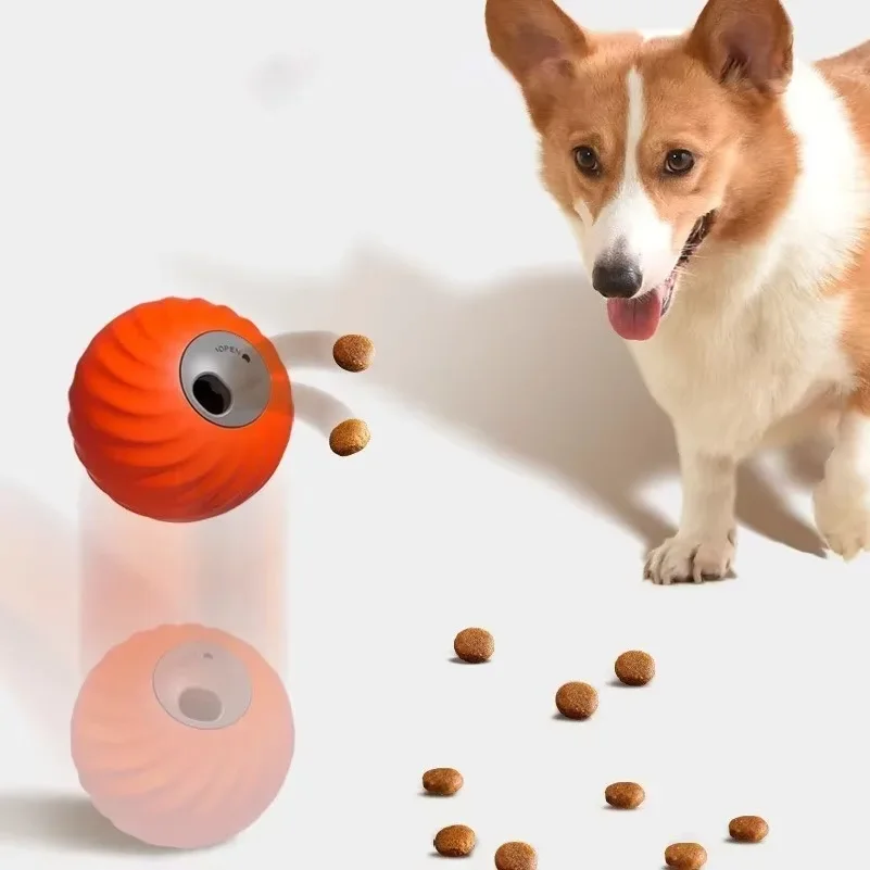 Smart Dog Automatic Snack Shake Ball Toy 2 in 1 Pet Leaky Food Ball Electric Ball Cat And Dog Grinding Teeth Dog Toy Feed Tools - Image 3