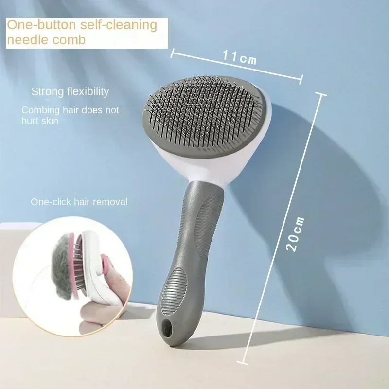 Stainless Steel Pet Hair Remover Brush for Dogs Cats Professional Deshedding Grooming Tool Home Pet Supplies Cat Dog Accessories - Image 9