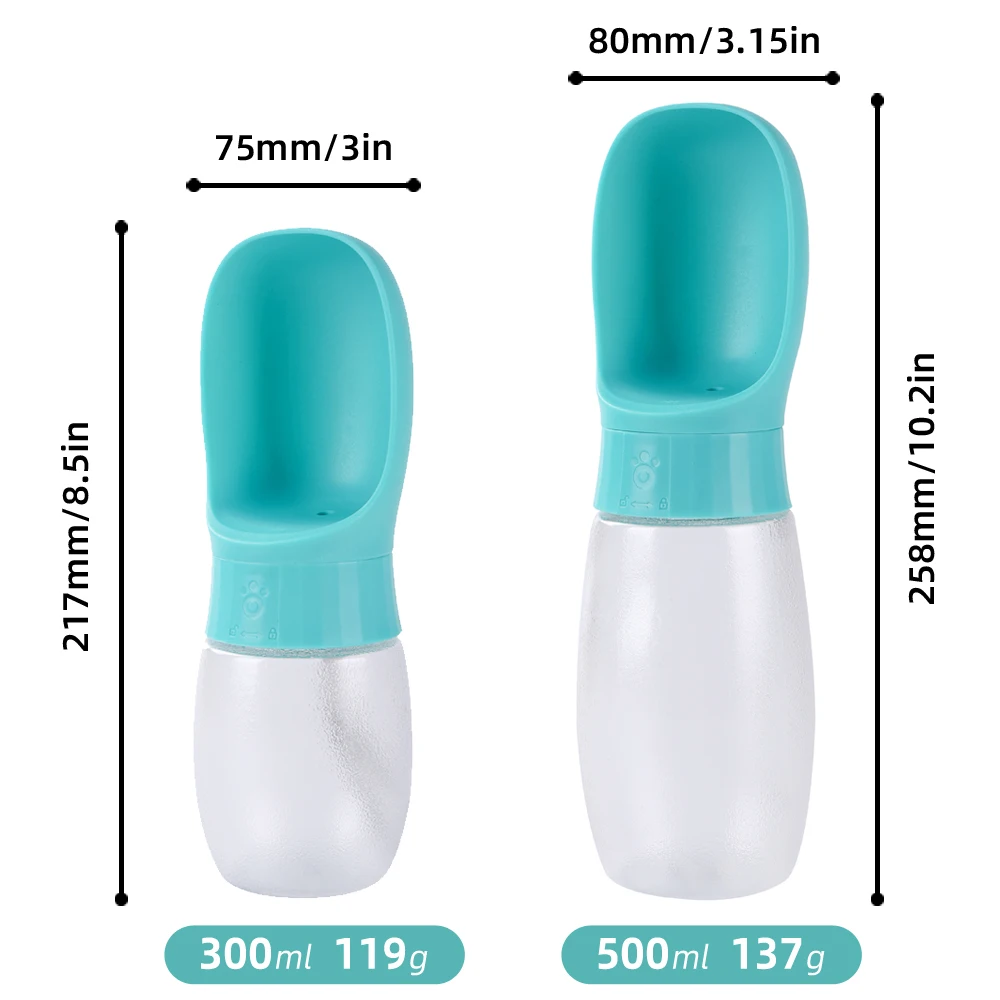 Pet Dog Water Bottle For Small Medium Dogs Cat Hiking Portable Puppy Feeder Leakproof Cat Drinking Bowls French Bulldog Supplies - Image 6