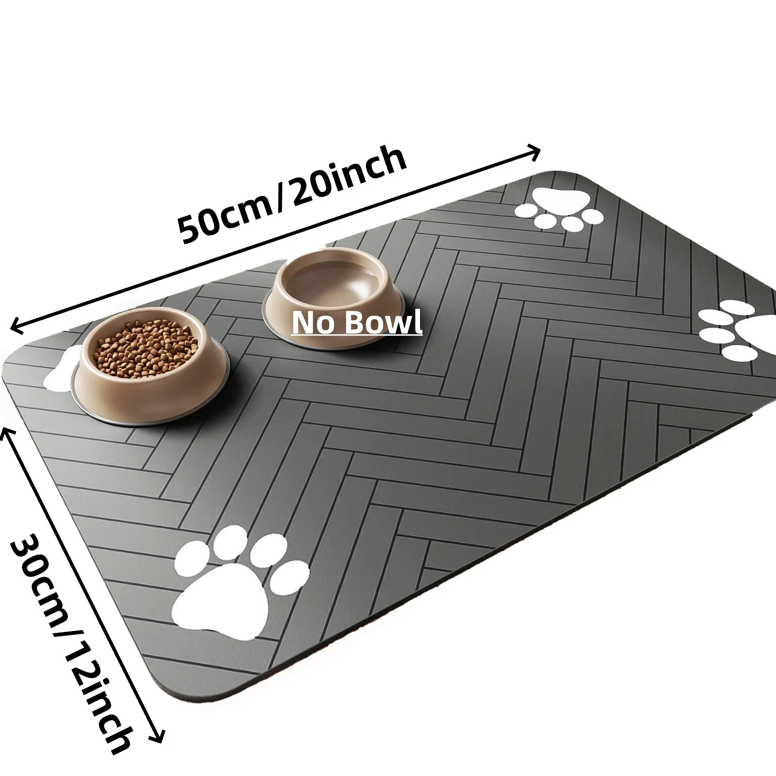 Pet Feeding Mat-Absorbent Pet Placemat for Food and Water Bowl, with Waterproof Rubber Backing, Quick Dry Water Mat for Dog Cat - Image 8