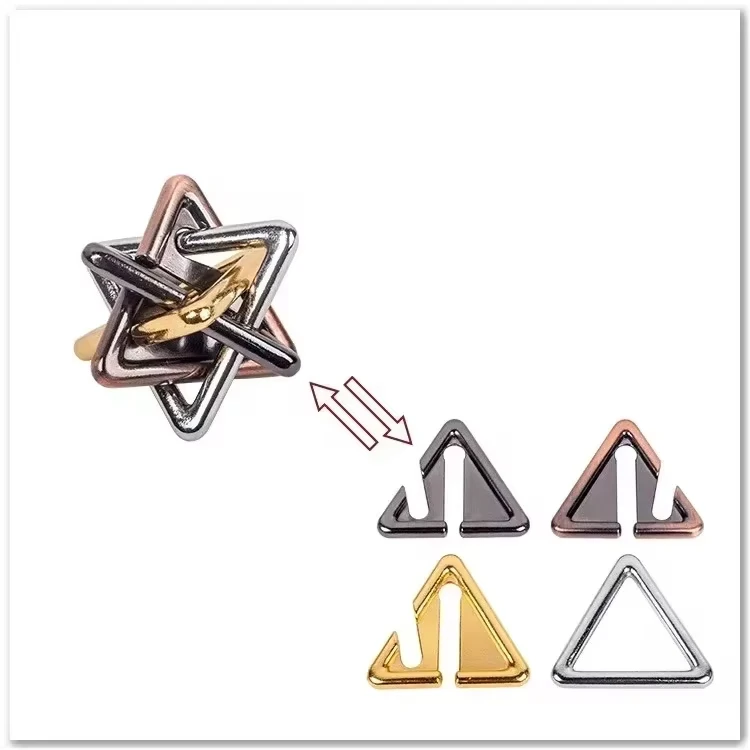 Creative Classic IQ Metal Brain Teaser Magic Baffling Puzzles Game Toys for Children Adults Funny Kids Gifts - Image 28