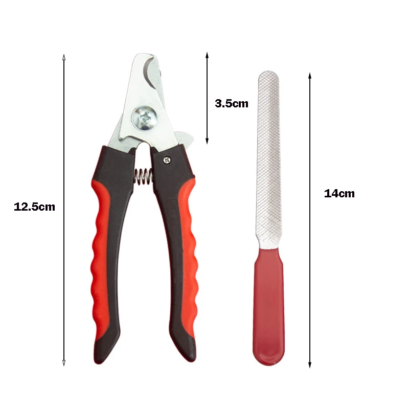 Pet Nail Clippers with Sickle Large Dog Nail Clippers Stainless Steel Grooming Scissors Nail Clippers Multifunctional Teddy Cat - Image 7