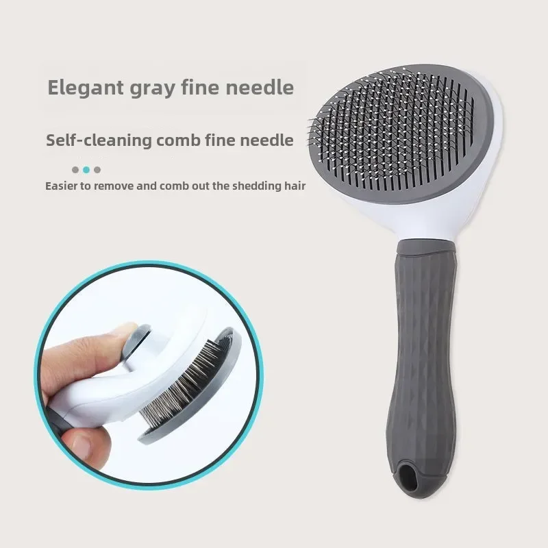 Stainless Steel Pet Hair Remover Brush for Dogs Cats Professional Deshedding Grooming Tool Home Pet Supplies Cat Dog Accessories - Image 6
