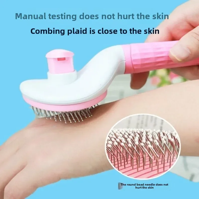 Stainless Steel Pet Hair Remover Brush for Dogs Cats Professional Deshedding Grooming Tool Home Pet Supplies Cat Dog Accessories - Image 4