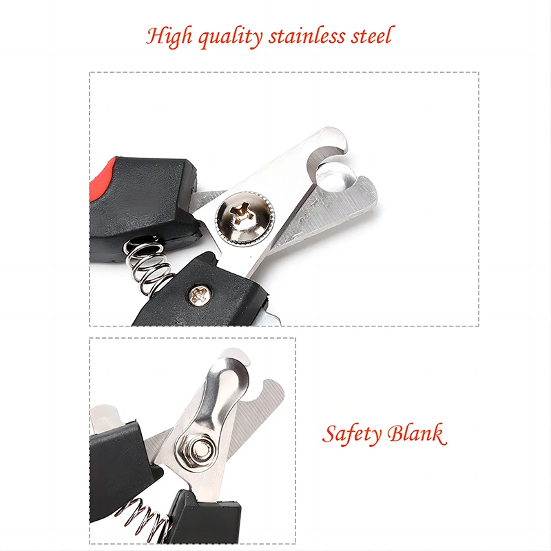 Pet Nail Clippers with Sickle Large Dog Nail Clippers Stainless Steel Grooming Scissors Nail Clippers Multifunctional Teddy Cat - Image 4