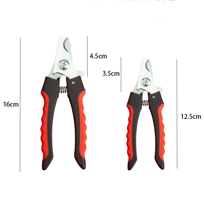 Pet Nail Clippers with Sickle Large Dog Nail Clippers Stainless Steel Grooming Scissors Nail Clippers Multifunctional Teddy Cat - Image 2