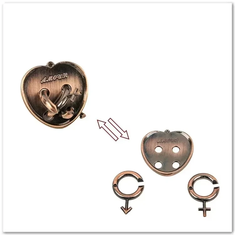 Creative Classic IQ Metal Brain Teaser Magic Baffling Puzzles Game Toys for Children Adults Funny Kids Gifts - Image 23