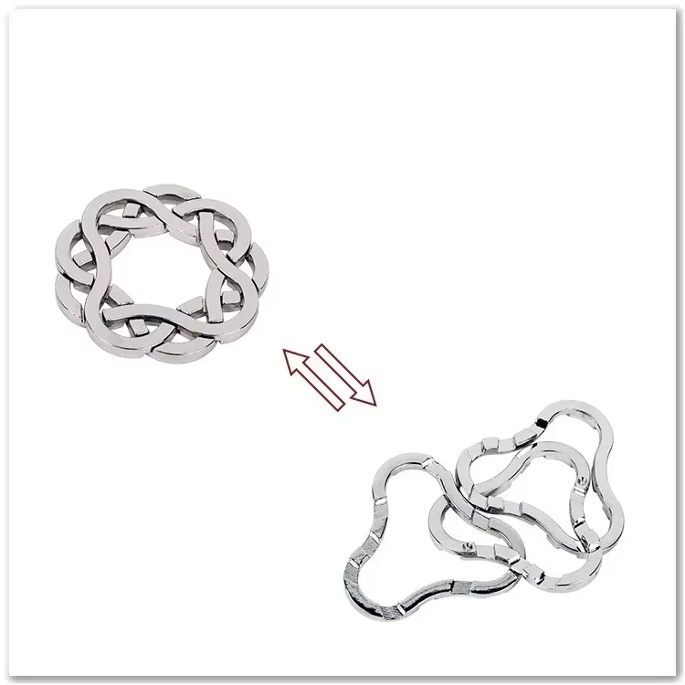 Creative Classic IQ Metal Brain Teaser Magic Baffling Puzzles Game Toys for Children Adults Funny Kids Gifts - Image 19