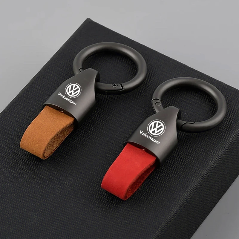 Luxury Men Women Suede/Metal Key Chain Fashion Keychain Key Ring Holder For VW GTI Jetta Golf Tiguan Polo Transporter Passat GTD - Image 6