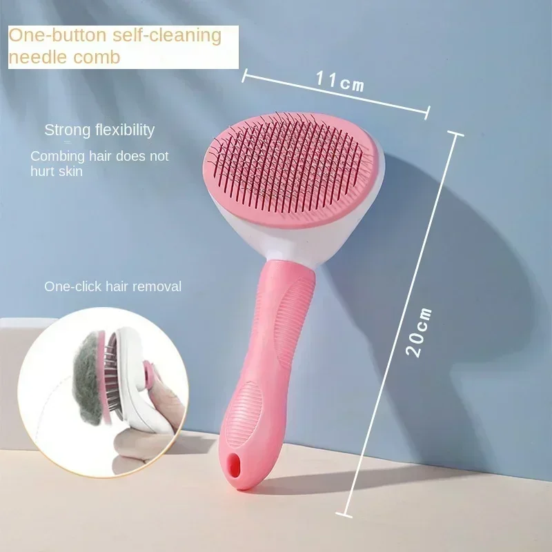Stainless Steel Pet Hair Remover Brush for Dogs Cats Professional Deshedding Grooming Tool Home Pet Supplies Cat Dog Accessories - Image 7