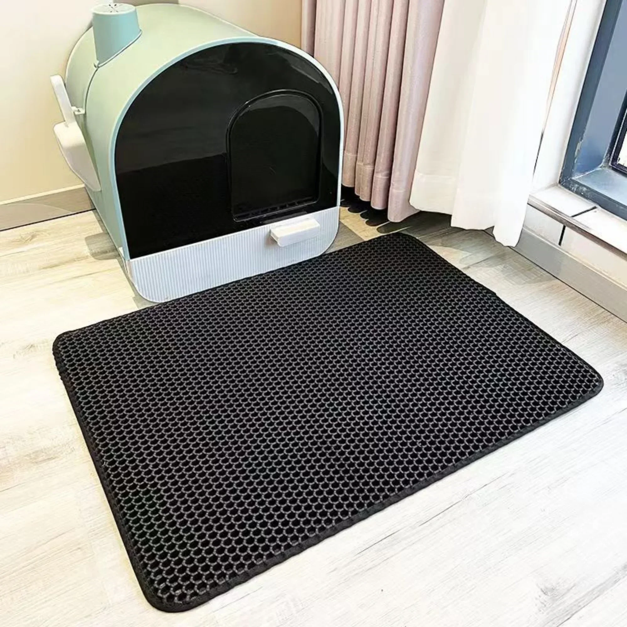 Extra Large Cat Litter Mat Heavy Duty Waterproof 2 Layer Non Slip Washable Pet Floor Protector Litter Box Sand Stopper - Image 9