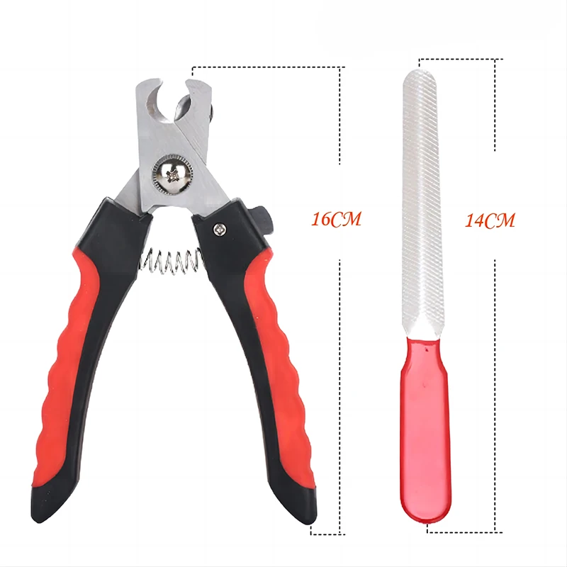 Pet Nail Clippers with Sickle Large Dog Nail Clippers Stainless Steel Grooming Scissors Nail Clippers Multifunctional Teddy Cat - Image 8